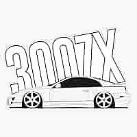 Amazon.com - z32 300zx Text Sticker Vinyl Bumper Sticker 6